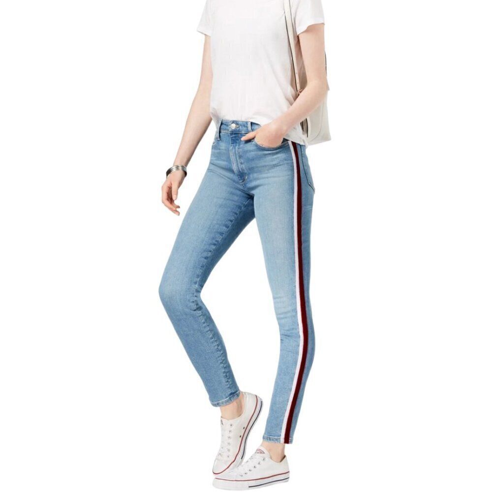 Joes Jeans The Charlie High Rise Skinny Ankle Jean Womens Size 30 Velvet Stripe